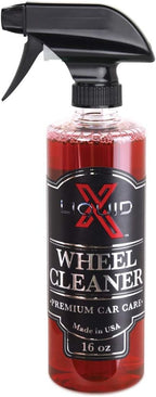 Liquid X Wheel Cleaner - Easily Removes Stubborn Brake Dust, Non-Acidic Formula - Non-Corrosive Removes Grease & Grime (16oz)