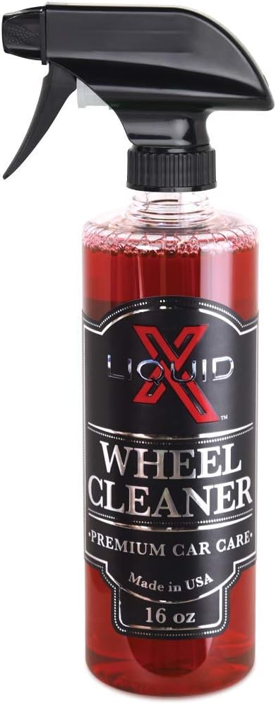 Liquid X Wheel Cleaner - Easily Removes Stubborn Brake Dust, Non-Acidic Formula - Non-Corrosive Removes Grease & Grime (16oz)