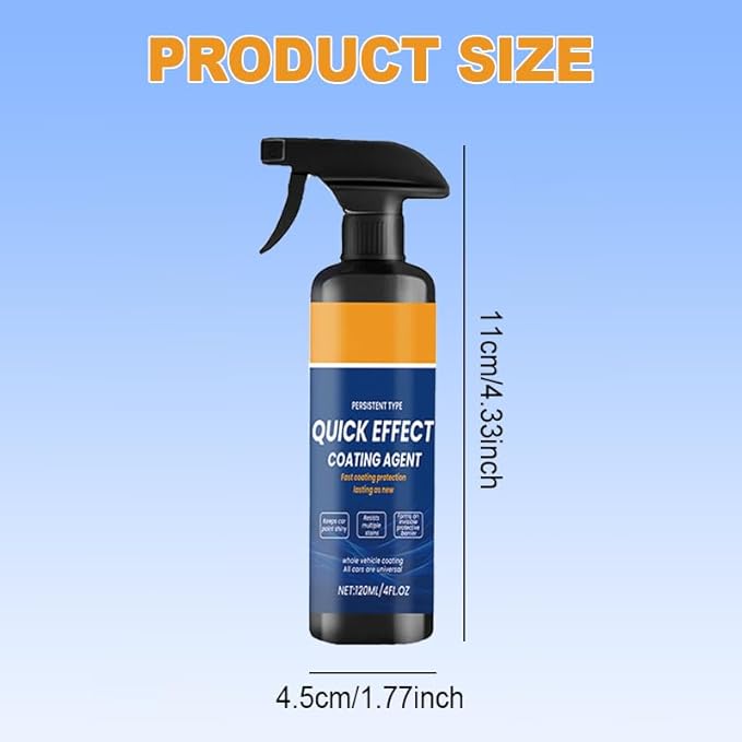 Car Coating Spray, 2026 New Quick Effect Coating Agent for Car, Advanced Car Quick-Acting Coating Agent Spray, Waterless Wash Car Coating Spray for Shine & Protection (3 PCS)
