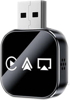 2026 Upgrade 3 in 1 CarPlay Adapter,Screen Mirroring Adapter for Car,Adapter for iPhone/Apple/Android Phone to Car Screen, Auto Connect(Black)