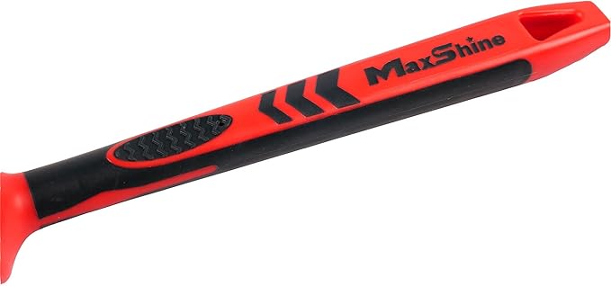 Maxshine Medium #12 Universal Detailing Brush – Black Classic with Soft Synthetic Bristles – Durable, High-Density Brush for Interior, Exterior, Leather Seats, Engine Bay & Wheels