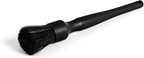 Detail Factory - Boar Hair Long-Handle Detailing Brush - Comfortable Grip and Heavy-Duty Scrubbing for Interior, Exterior, Engine Bay, Wheels, Exhaust Tips, Textured Plastic, Black on Black