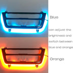 Car Inner Air Condition A/C Panel LED Lighting Ambient Light Trim Accessories For BMW 3 4 Series 3GT F30 F36 M3 M4 Center Control Two-color Atmosphere Lamp Panel Replacement Cover (Piano Black)