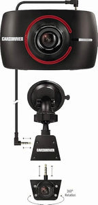 Car and Driver Full HD Dual-View Dash Cam, Front- and Rear-View System with Modular Camera, 150-Degree-Angle Lens, Night Vision, Collision Detection, and G-Sensor