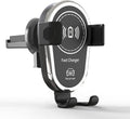 15W Fast Wireless Car Charger, Phone Holder, Auto-Clamping Air Vent Phone Charger for Car (Black)