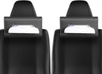 Car Tissue Holder, WHHMK Tissue Box Cover Keep Car Tidy,PU Leather Backseat Napkin Rectangle Organizer,Extra Large Tissue Box Storage in Car Fits for 100-150 Regular Size Tissues,Black(2Packs)