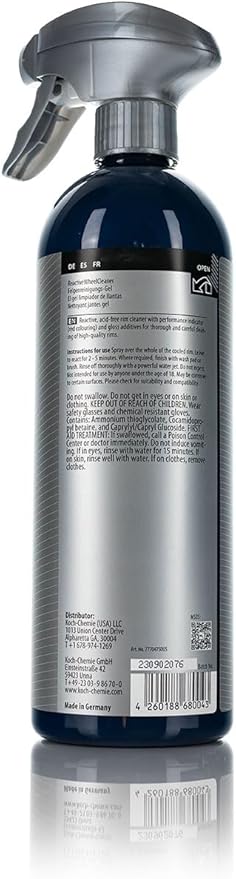 KOCHCHEMIE Prosumer Line Reactive Wheel Cleaner 750ml Non-Acid Wheel Cleaner Safe for All Wheel Types