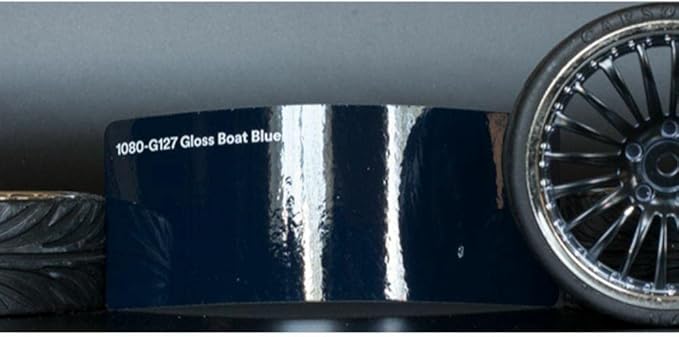 3M Car Wrap Roll 2080 Gloss Boat Blue | G127 | (5ft x 10ft (50 Sq/ft)) | Automotive Vinyl Wrap for Cars - Car Interior Wrap & Exterior | w/Free Instawraps Pro Glove
