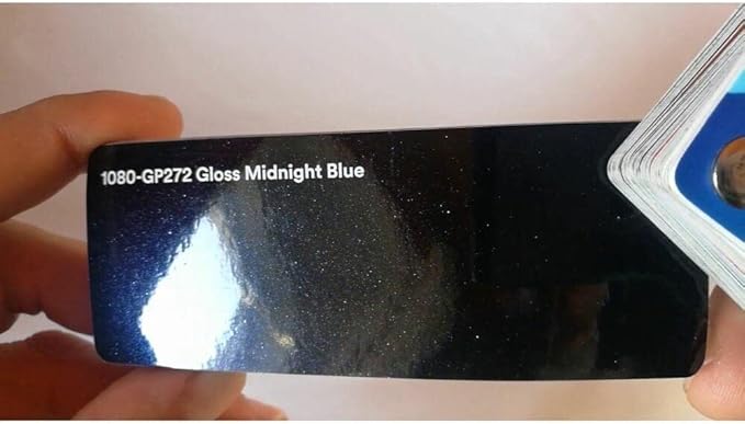 3M Car Wrap Roll 2080 Gloss Midnight Blue | GP272 | (Sample 3in x 5in) | Automotive Vinyl Wrap for Cars - Car Interior Wrap & Exterior