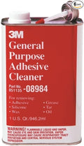 3M 08984 General Purpose Adhesive Remover & Cleaner, Quart, 6-Pack