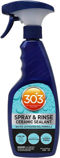 303 Products Spray & Rinse Ceramic Sealant – Quick Ceramic Coating – Water-Activated SiO2 Formula – 6 Months of Protection – Water Repellent Ceramic Spray – Easy to Use – 16 Oz (Pack of 1) (30262)