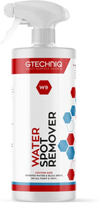 Gtechniq W9 Water Spot Remover for Cars, 33.8 fl oz | Advanced Solution Easily Removes Stubborn Water and Silica Spots from Bodywork, Suitable for Glass, All Paint Types and Vinyl