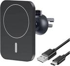 Phone Holder 30W Car Holder Wireless Charger Car Mount Magnetic Car Chargers Wireless Practical(Color:Black with Cable)