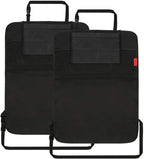 Kaiphy Car Backseat Organizer Premium Quality Car Kick Mats with 10" Tablet Holder - Extra Large Pocket- Sturdy Top 2Pack