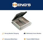 Heng's 74111-C1G1 Standard Mount Universal Vent - Smoke
