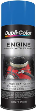 Dupli-Color DE1608 Engine Enamel Spray Paint with Ceramic - General Motors Blue - 12 oz Aerosol Can