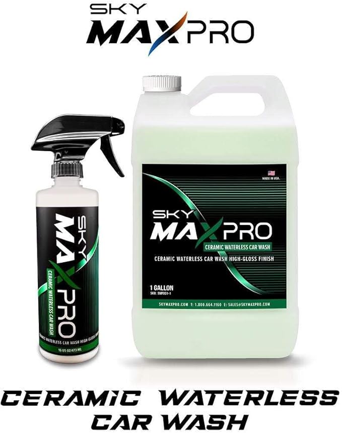 PRO Ceramic Waterless Car Wash Premium Aviation-Garde Cleaning with the latest Nanotechnology Without Swirling or Scratching 16 oz