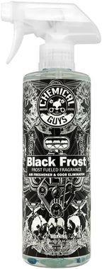 Chemical Guys Black Frost Air Premium Car Air Freshener Spray & Odor Eliminator - Crisp Masculine Scent Spray for Trucks, SUVs, RVs, and Motorcycles - Use in Home, Office, or Garage, 16 oz Bottle