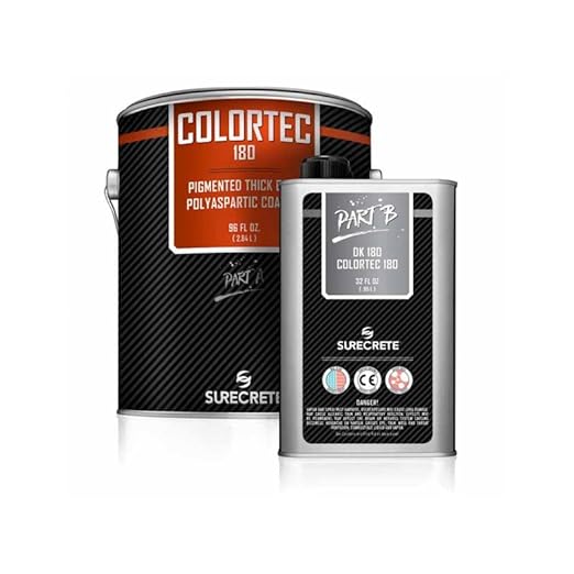Thick Set High Gloss Pigmented Polyaspartic Sealer 180 (Fast Set) (Dark Walnat, 1 Gallon)