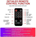 Teguangmei Car Interior Ambient Lights,4Pcs 12LED USB Plug-in RGB Multicolor Star Atmosphere Lights for Car Carpets Under Dash LED Accent Lighting Kit with Sound Active and Remote Control DC 5V