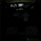 Starlight LED Car Floor Mats with Wireless Ambient Lighting – Waterproof Universal Fit Car Floor Mats with Lights for Cars, SUVs & Trucks – App & Remote Control RGB Fiber Optic, Anti-Slip Design