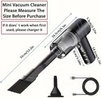 Mini car Vacuum Cleaner, Cordless, Suitable for Both Home and use, Handheld Wireless Portable Household