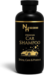NASHHH Car Wash Shampoo for Auto Detailing Deep Cleansing, Glossy Shine High-Suds pH-Balanced Foaming Soap Safe for Wax & Sealants, Works with Foam Cannons & Bucket Wash 300 ml (Pack of 1) Black