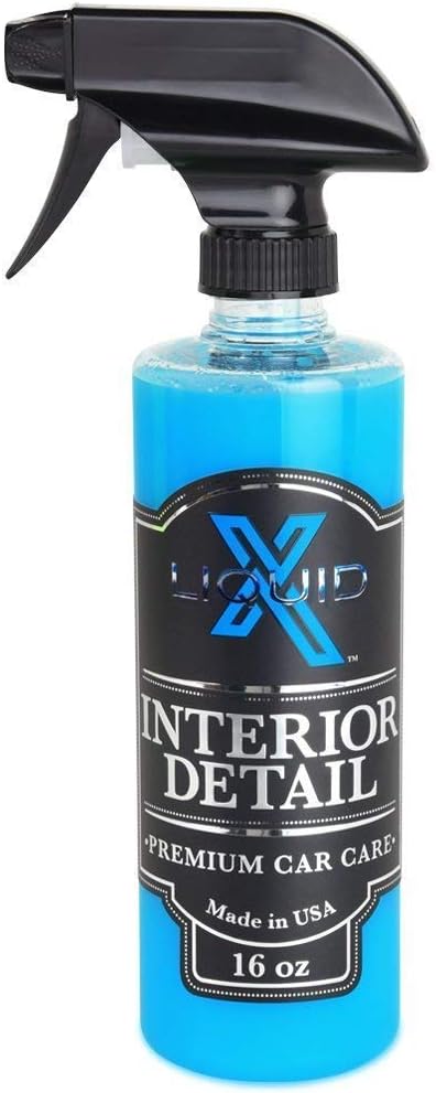 Liquid X Interior Detail - Lightly Cleans & Adds UV Protection - Quick Interior Detailer Leaves Non Greasy Finish (16 oz)