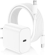 iPhone Charger Fast Charging Block,[MFi Certified] Wall Charger Plug and 6ft USB C to Lightning Cable Cord, Type C Power Adapter Cube Brick Box for iPhone 14 Pro Max/14/13 Pro/12 Mini/12/11/iPad