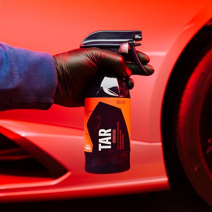 Gyeon Tar Remover for Cars Paint Trim Adhesive Sap Pine Automotive Rubber Residue Cleaner Professional Strength Safe on Coatings Degreaser Removes Road Tar Contaminants Quickly And Effectively