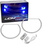 iJDMTOY 7-Color RGB LED Halo Ring Lighting Kit Compatible with 2010-2015 Chevrolet Camaro Reflector Halogen Front Road Illuminating Light Retrofit w/Adjustable Setting