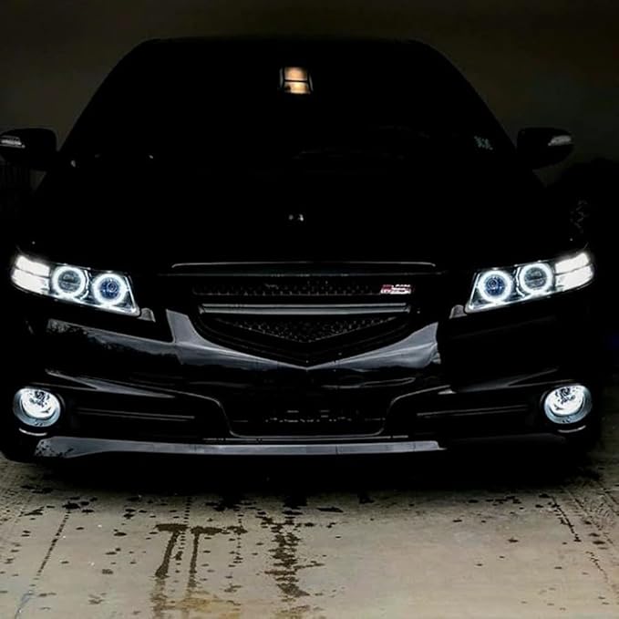 iJDMTOY 72-75mm Size Xenon White LED Halo Ring Lighting Kit for Automotive Accent/Ambient or Retrofit Decoration
