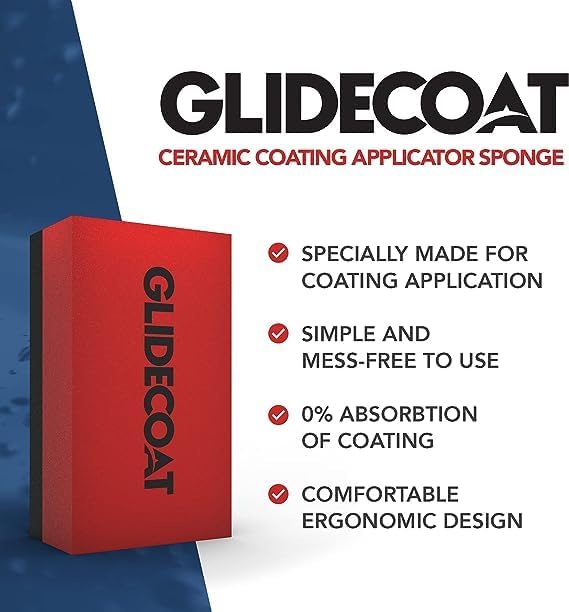 Glidecoat Ceramic Coating Applicator Sponges - Extremely Durable Ceramic Coating Applicator Pad for Detailing Cars, Boats, Motorcycles, RVs, and More - Smooth Application with No Wasted Product! (2)