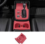 Temmis Center Console Silicone Cup Holder Kit for Honda CRV 2023-2026 (Gasoline & Hybrid), Insert Center Consel Electrostatic adsorption Cover for Honda CRV 2023-2026-Red
