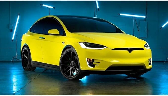 3M Car Wrap Roll 2080 Gloss Lucid Yellow | G55 | (5ft x 10ft (50 Sq/ft)) | Automotive Vinyl Wrap for Cars - Car Interior Wrap & Exterior | w/Free Instawraps Pro Glove
