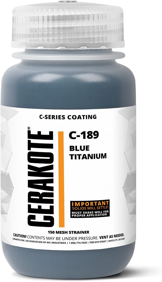 CERAKOTE® (AIR Cure C-Series Blue Titanium (16oz) |C-189P|-Our Ceramic Technology Combines Performance with Color on All- Metals, Polymers + More