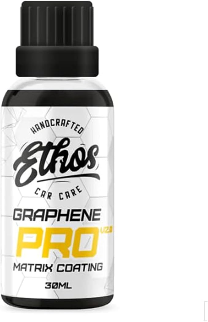 Graphene Coating PRO V2.0 – 10 Years of Protection | Advanced Graphene Coating for Cars | Extreme Hydrophobic Shine | Ethos Graphene Coating Paint Protection (30ML)