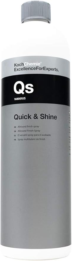 KOCHCHEMIE Quick & Shine Allround Finish Spray - Cleans, Maintains, and Preserves All Smooth and Painted Surfaces; Ideal for Quick Finishing and Showroom Exhibition Use (1 Liter)
