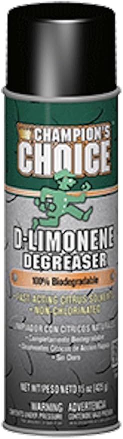 TTS Products Champion Sprayon D-Limonene Citrus Degreaser Spray (15 oz, 2-Pack) – Adhesive, Grease & Oil Remover | Fast-Acting Residue-Free Formula