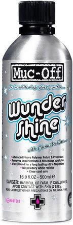 Muc-Off Wundershine, 16.9 fl oz - High-Performance Car Polish, Motorcycle Polisher and Detailer - Bodywork and Metal Polish for Bikes, Motorbikes, Cars