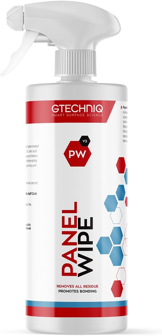 Gtechniq Panel Wipe for Car Cleaning 8.5 fl oz | Pre-Sealant, Fragrance-Free, Easy to Apply and Long-Lasting Results