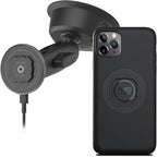 Quad Lock Heavy Duty Suction Car Phone Mount with MAG Phone Case and MAG Wireless Charging Head for iPhone 11 Pro Max