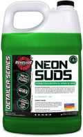 Renegade Products USA | Neon Suds Colored Wash & Wax | High Foam, Colorful Car Soap for Foam Cannons, Carnauba Wax Shine, Safe on All Paints (1 Gallon, 4 Colors) (Green)