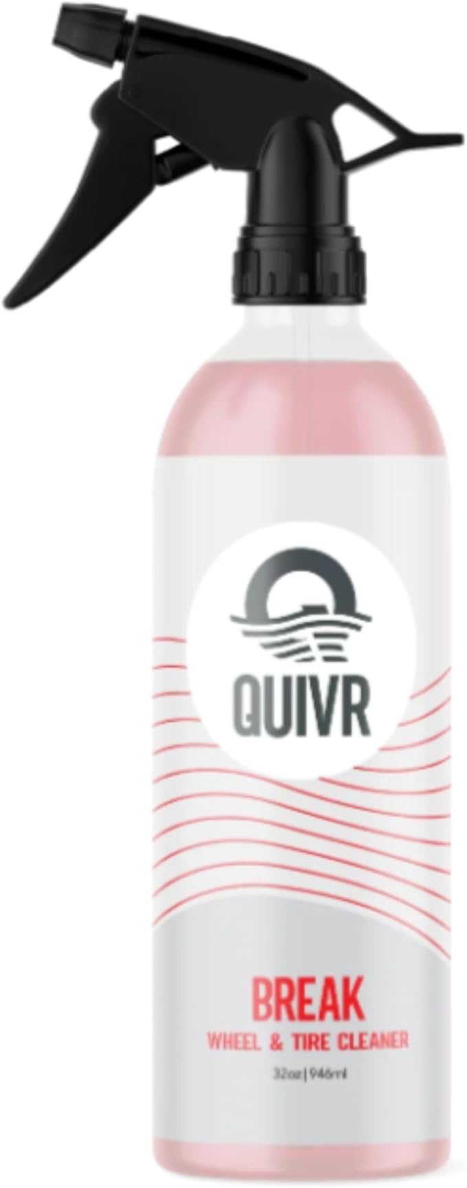 QUIVR Break Wheel Cleaner 32oz. – Professional Strength Wheel & Tire Cleaning Formula – Dissolves Brake Dust, Grime & Grease – Safe On Clear-Coated, Painted, Chrome & Powder-Coated Wheels