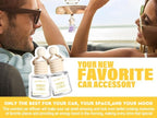 C Classy Car Air Freshener Hanging 2 Pack, Woody Citrus Essential Oil Diffuser, Long-Lasting Fragrance, Cute Car Accessories for Women & Men, Made in USA