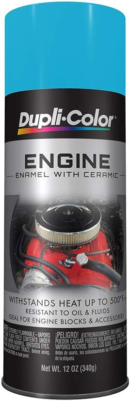 Dupli-Color DE1643 Engine Enamel Spray Paint with Ceramic - Torque N Teal - 12 oz Aerosol Can