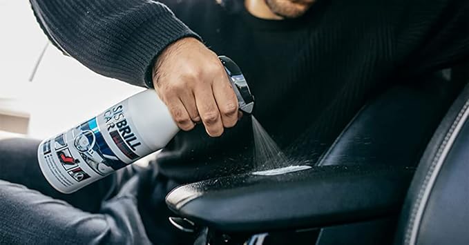 Sisbrill Car Leather Cleaner & Conditioner Spray – Auto Interior Cleaner for Leather, Plastic, Vinyl, Dashboards – Satin Finish – Pack of 2 (25 fl oz Each)