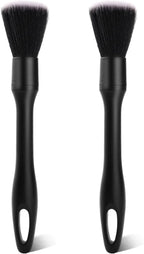 2PCS Car Detailing Brush Set, Ultra Soft Bristle Auto Interior Cleaning Brushes, Scratch-Free Dashboard Duster Kit for Vents, Leather, Screen, Console and Household Cleaning