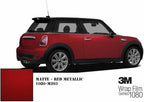 3M Car Wrap Roll 2080 Matte Red Metallic | M203 | (5ft x 15ft (75 Sq/ft)) | Automotive Vinyl Wrap for Cars - Car Interior Wrap & Exterior | w/Free Instawraps Pro Glove