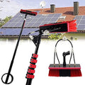 Telescopic Window Cleaning Kit: 3.6-10.8M Extendable Brush & Squeegee Water Fed Pole for Roof Glass Solar Panel Cleaning - Ideal Outdoor Cleaning Tool